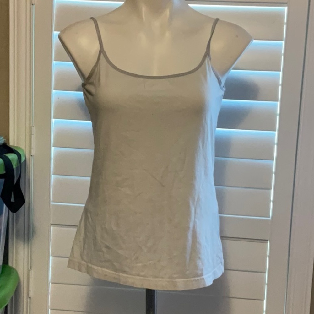 Arizona Jean Company Cream Fitted Camisole Top